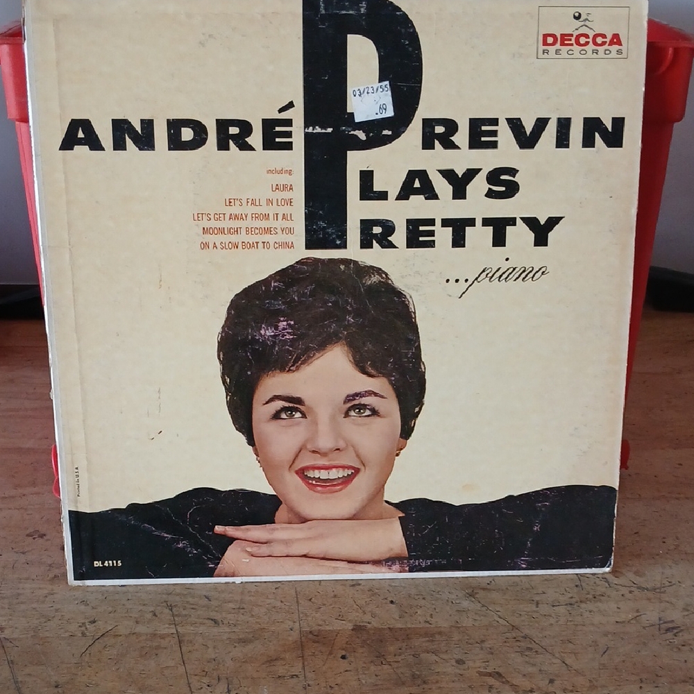 1955 André Previn Plays Pretty Vinyl Record